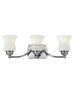 Elstead - Constance 3 Light Traditional Bathroom Above Mirror Light in Polished Chrome