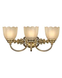 Elstead - Isabella 3 Light Traditional Bathroom Above Mirror Light in Burnished Brass
