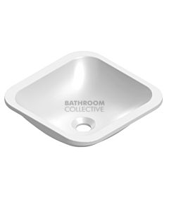 ADP - True Justice Honour Inset & Under Counter Basin 370 x 370mm Solid Surface GLOSS WHITE
