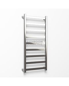 Avenir - Hybrid 1320x750mm Heated Towel Ladder - Brushed Stainless Steel 
