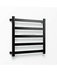 Avenir - Hybrid 720x900mm Heated Towel Ladder - Matte Black 