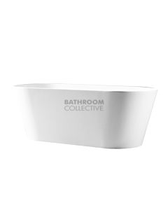 Collections - Iseo 1700mm White Ultra Slimline Freestanding Acrylic Bathtub
