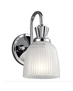 Elstead - Cora 1 Light Traditional Bathroom Wall Light in Polished Chrome