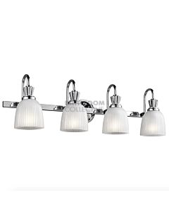 Elstead - Cora 4 Light Traditional Bathroom Wall Light in Polished Chrome