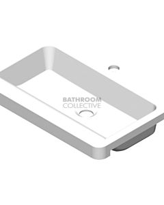 ADP - Integrity Semi Recessed Basin 550 x 400mm Solid Surface, SOLID MATTE WHITE