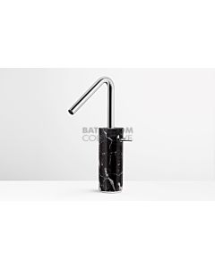 Paco Jaanson - Marmo Tall Basin Mixer Chrome with Black Marquina