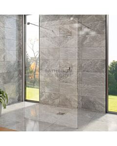 Decina - M-Series 1150mm Freestanding Glass Shower Panel