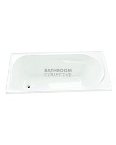 Decina - Prima 1650mm Drop In Rectangle Bath with Tile Bead Lucite Acrylic
