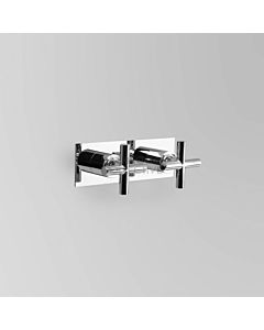 Astra Walker - Icon + Wall Tap Set on Plate, Cross Handle, CHROME A67.49.BP