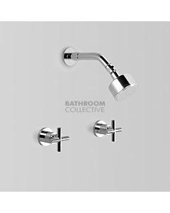 Astra Walker - Icon + Shower Tap Set, Cross Handle, CHROME A67.10