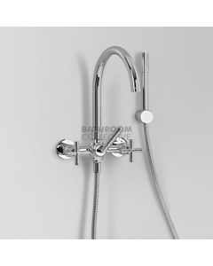 Astra Walker - Icon + Exposed Bath Tap Set with Handshower, Cross Handle, CHROME A67.20