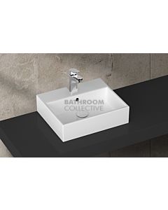 Paco Jaanson - Isvea Purity 500mm Bench Mounted Basin 1TH Gloss White Glazed Back