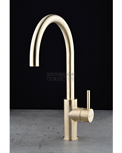 Faucet Strommen - Pegasi M Kitchen Sink Mixer Curve 220mm RAW BRUSHED BRASS 30690-91