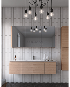 Timberline - Rockford 1500mm Wall Hung Vanity with Dolomite Matte Top
