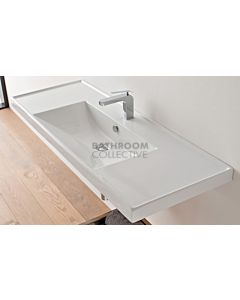 Paco Jaanson - Scarabeo ML 1210mm Wall Hung or Bench Basin 1th GLOSS WHITE