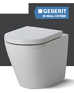 Fienza - Lambada Floor Pan Toilet + Geberit Sigma In Wall Cistern (P Trap)