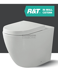 Fienza - Koko Floor Pan Toilet with R&T In Wall Cistern (P Trap)