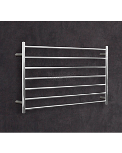 Thermorail -  Round Profile Heated Towel Rail POLISHED W900 x H750 x D122