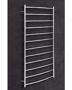 Thermorail - Curved Round Heated Towel Rail POLISHED W700 x H1400 x D150