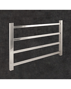 Thermorail - Square Profile Heated Towel Rail POLISHED W600 x H420 x D120