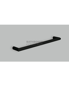 Thermorail - Round Non Heated 632mm Single Towel Rail MATTE BLACK