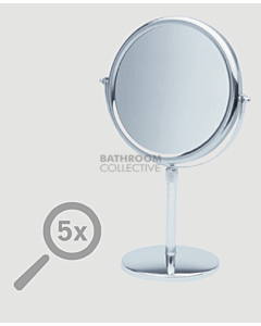 Ablaze - Round Vanity Shaving/Make Up Mirror 1&5 x Magnification