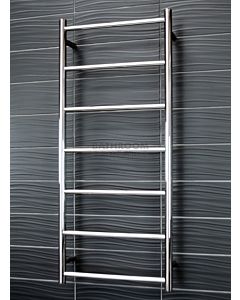 Radiant - Round 7 Bar Towel Ladder 1130H x 500W POLISHED STAINLESS
