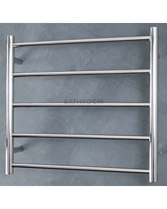 Radiant - Round 5 Bar Towel Ladder 550H x 600W POLISHED STAINLESS