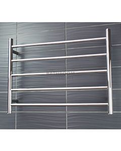 Radiant - Round 5 Bar Towel Ladder 550H x 750W POLISHED STAINLESS