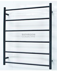 Radiant - Round 6 Bar Towel Ladder 830H x 700W MATTE BLACK
