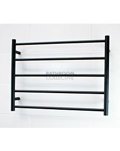 Radiant - Round 5 Bar Towel Ladder 550H x 750W MATTE BLACK