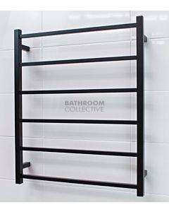 Radiant - Square 6 Bar Towel Ladder 830H x 700W MATTE BLACK