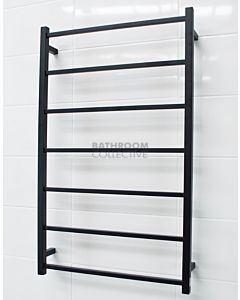 Radiant - Square 7 Bar Towel Ladder 1103H x 700W MATTE BLACK