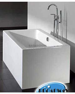 Broadway - Ataud 1700mm Rectangular Freestanding Acrylic Bath WHITE