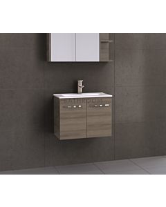 Timberline - Florida Ensuite 600mm Wall Hung Narrow Vanity with Ceramic Top