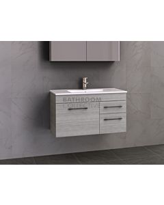 Timberline - Indiana 900mm Wall Hung Vanity with Ceramic Top