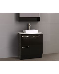 Timberline - Nevada 750mm Floor Standing Vanity with 20mm Meganite Top and Ceramic Above Counter Basin