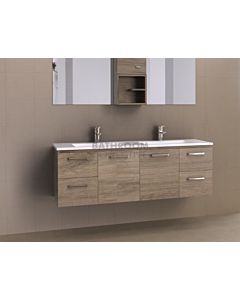 Timberline - Nevada 1500mm Wall Hung Vanity with Double Basin Acrylic Top