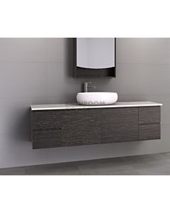 Timberline - Nevada 1800mm Wall Hung Vanity with 20mm Meganite Top and Ceramic Above Counter Basin
