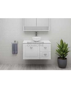 Timberline - Nevada Classic 900mm Wall Hung Vanity with 20mm Meganite Top and Ceramic Above Counter Basin
