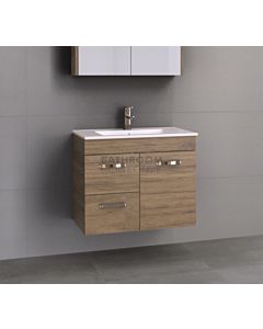 Timberline - Bargo 750mm Wall Hung Vanity with Ceramic Top