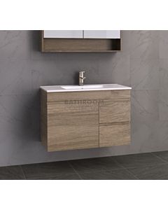 Timberline - Bargo 900mm Wall Hung Vanity with Dolomite Matte Top