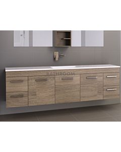 Timberline - Bargo 2100mm Wall Hung Vanity with Acrylic Top