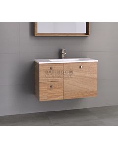 Timberline - Carlo 900mm Wall Hung Vanity with Ceramic Top
