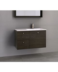 Timberline - Carlo 900mm Wall Hung Vanity with Offset Ceramic Top
