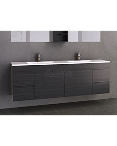 Timberline - Bargo 1800mm Wall Hung Vanity with Double Basin Acrylic Top