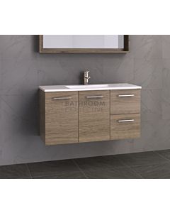 Timberline - Carlo 1050mm Wall Hung Vanity with Acrylic Top