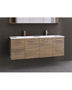 Timberline - Carlo 1500mm Wall Hung Vanity with Double Basin Acrylic Top