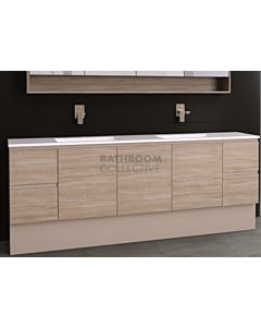 Timberline - Carlo 2100mm Floor Standing Vanity with Double Basin Acrylic Top