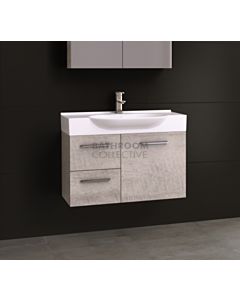 Timberline - Lisbon 850mm Wall Hung Vanity with Ceramic Top